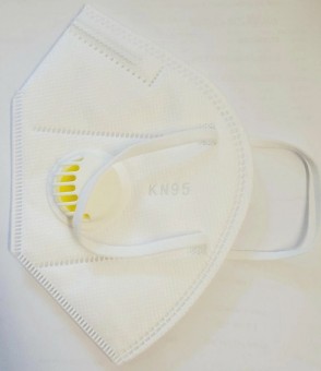Masca de protectie respiratorie FFP2 cu valva si filtru profesional de protectie avansata KN95