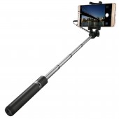 Huawei Selfie Stick Trepied extensibil, cu control actionare shutter pe fir si suport de telefon, Black