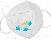 Masca de protectie respiratorie FFP2 cu valva si filtru profesional de protectie avansata KN95