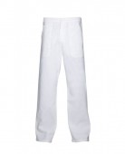 Pantaloni Sander pentru femei sau barbati, albi, bumbac 100% 190 gr/ mp , marimi 40-64