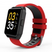 Smartwatch MaxCom FitGo FW15 Square, bratara silicon – Red