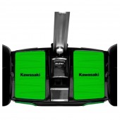 StreetBoard electric Kawasaki, viteza maxima 20 km, roti 10″, baterie LG 4.4 Ah, 2 x 350 W,  Black