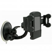 Suport auto telefon, prindere parbriz, universal (latime telefon: 45 mm-105 mm), Negru