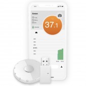 Termometru Smart Myki Care, monitorizare Bluetooth, Wi-Fi, Alb