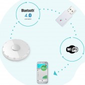 Termometru Smart Myki Care, monitorizare Bluetooth, Wi-Fi, Alb